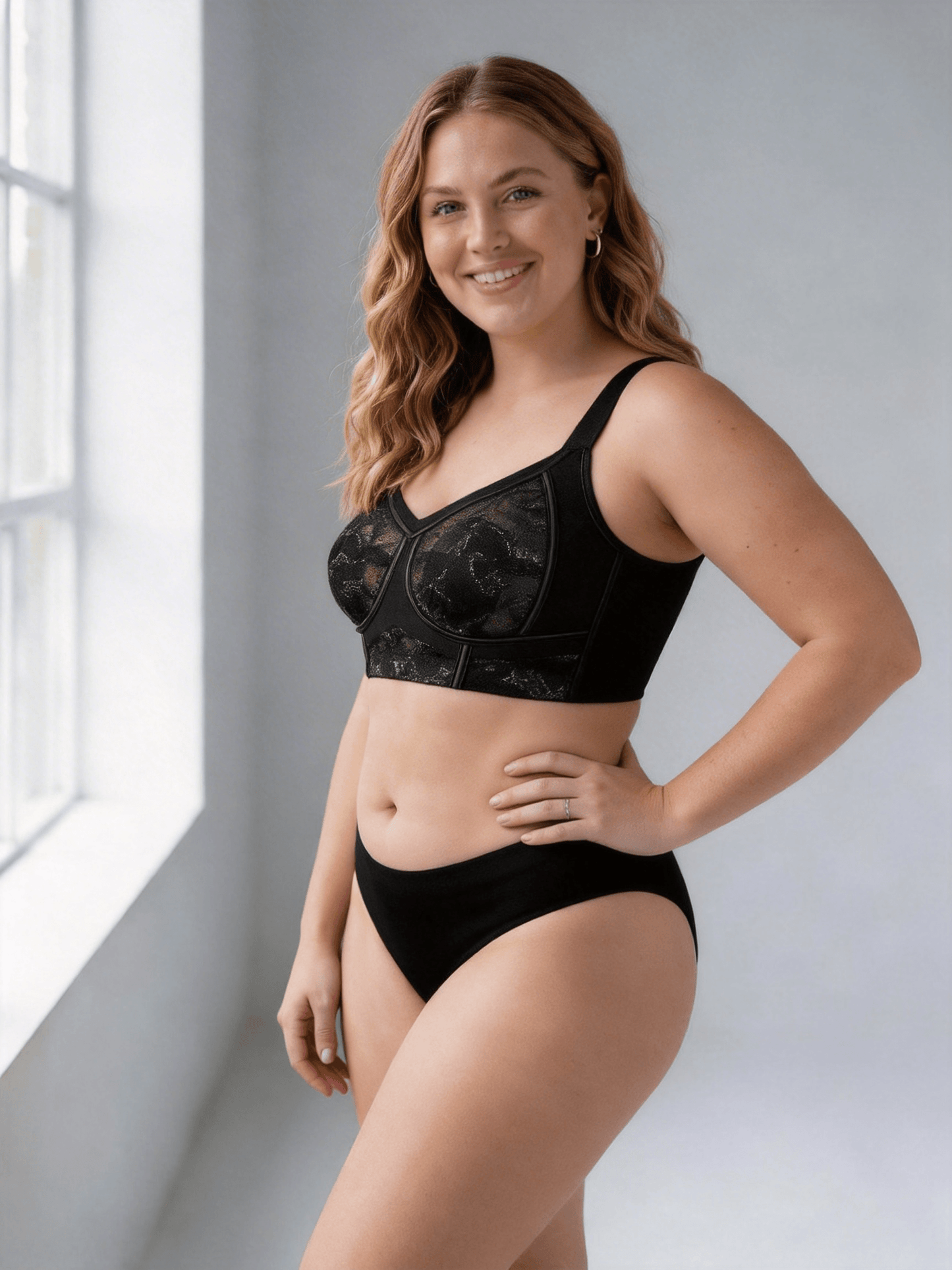 Wireless Ultra Thin Rabbit Ear Cup Bra Minimizer for Curvy Women