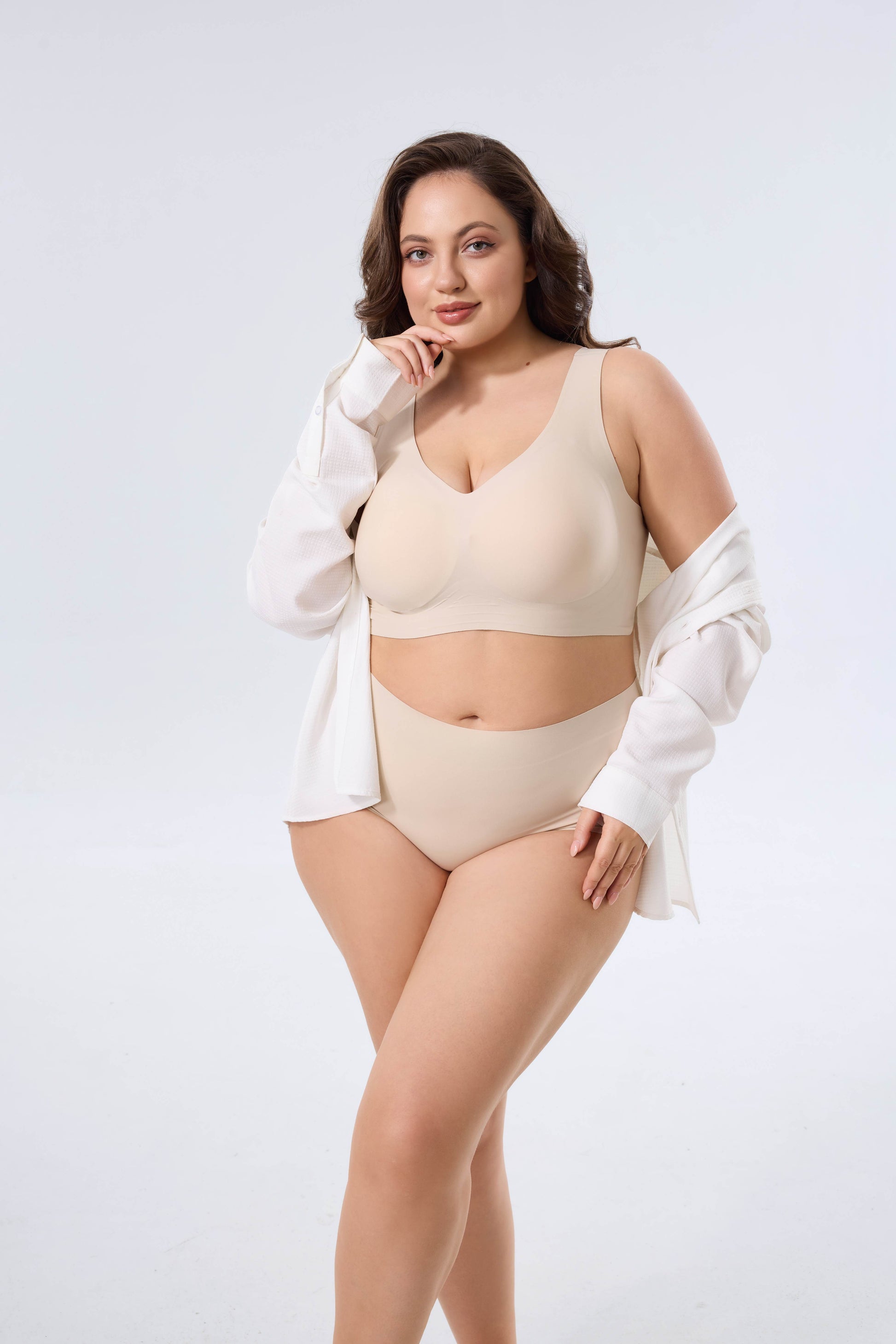 full coverage wireless bra with support