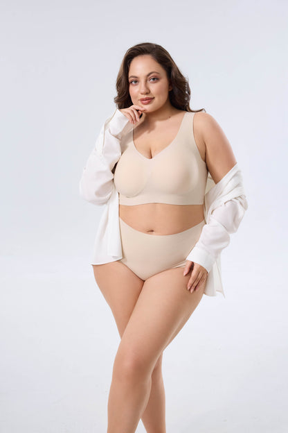 full coverage wireless bra with support