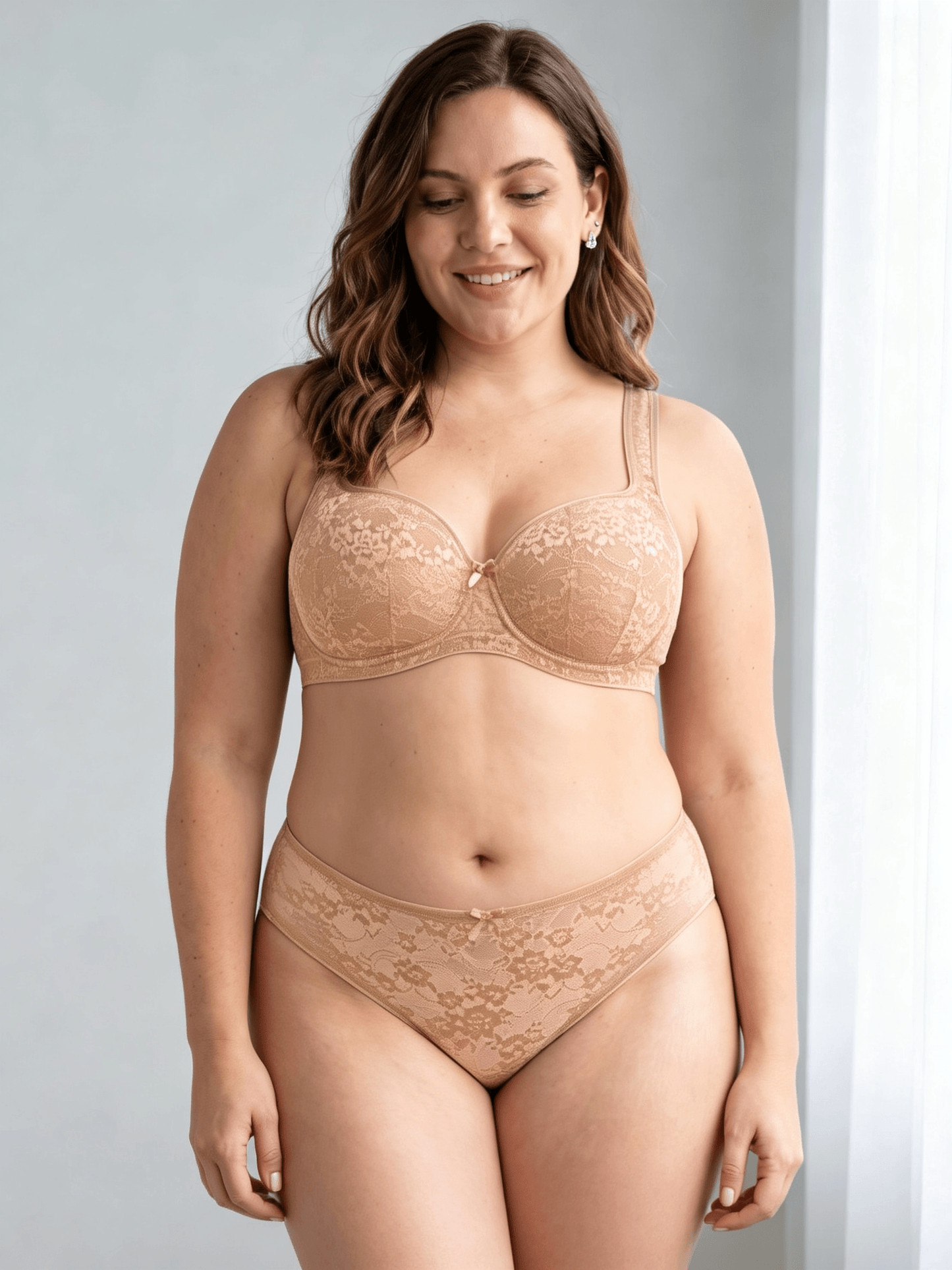 Plus Size Bra Set for Women, Full Coverage Bra,Minimizer,Support & Breathable