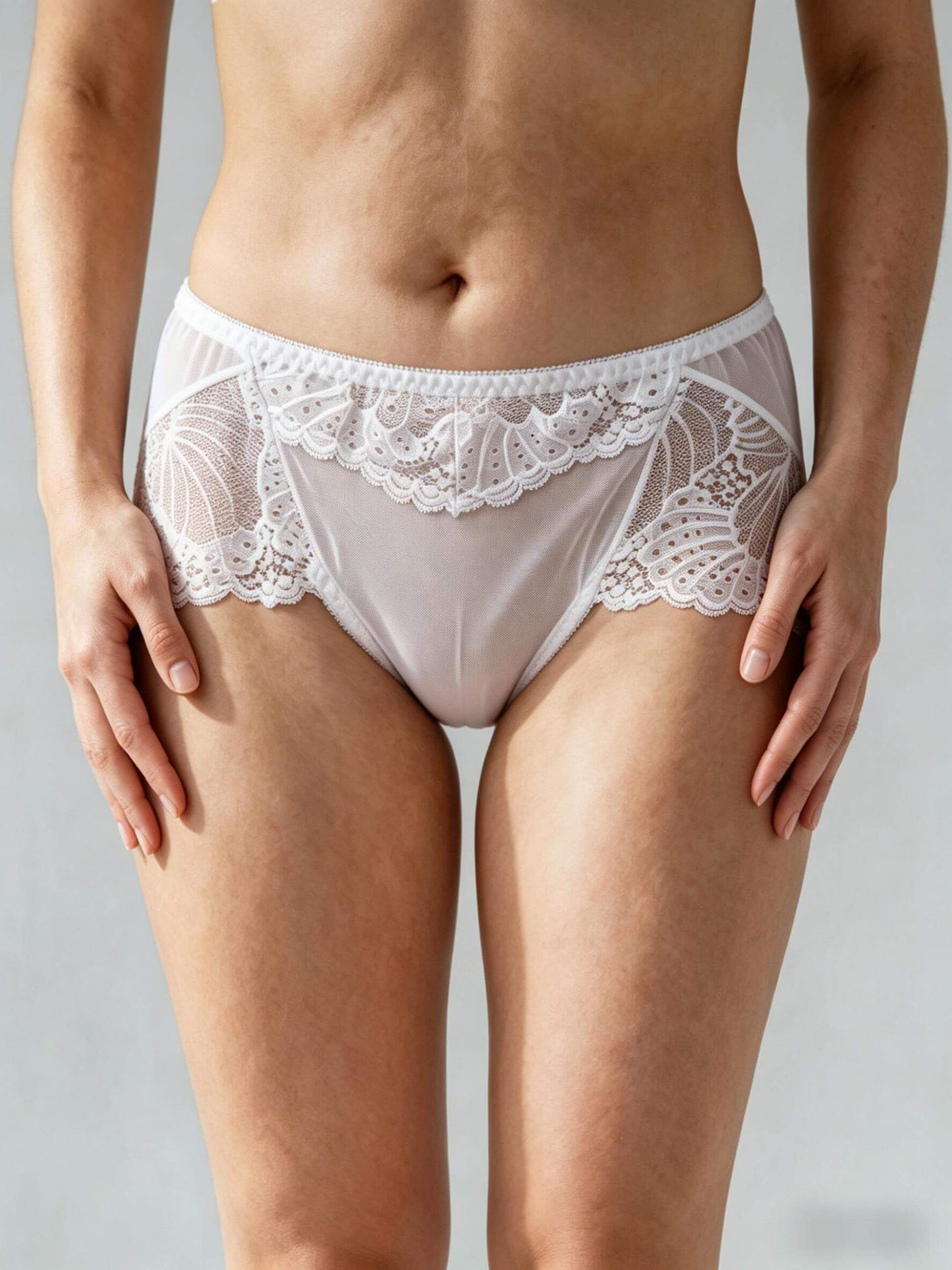 Plus Size Panties for Women, Mid-Rise Hip Lifting Seamless Briefs & Cotton Crotch