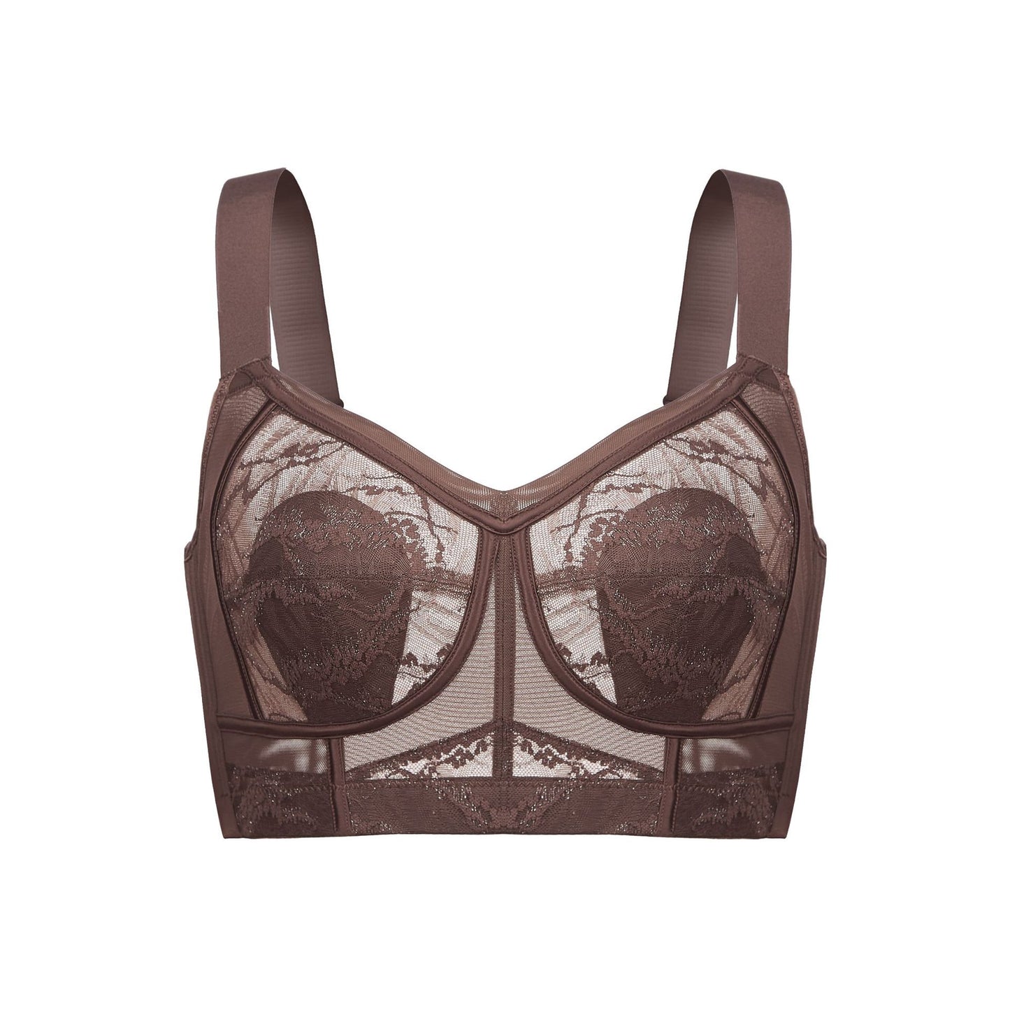 Wireless Ultra Thin Rabbit Ear Cup Bra Minimizer for Curvy Women