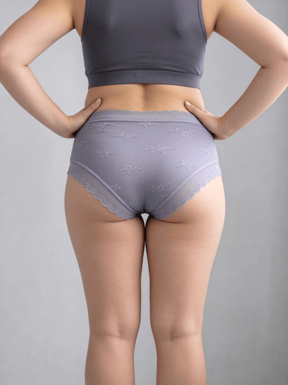 Women's Modal Mid-Rise Underwear, Antibacterial, Plus Size, Seamless Panties
