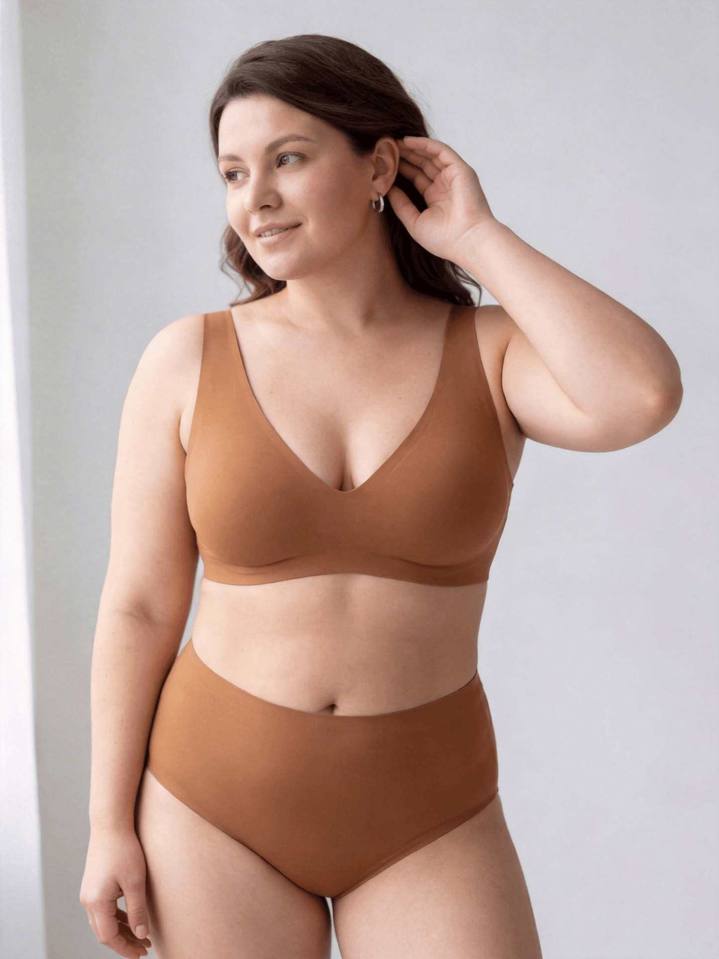 Wireless Full-Coverage Bra with Leopard Print Choosable