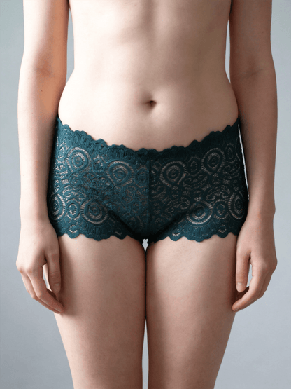 Plus Size Panties, Hollow Out Breathable Floral Mid Waist Ladies Underwear