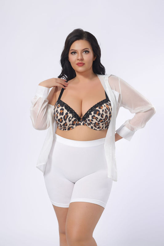 D-G Cup Plus Size Underwire Bra Push Up Back Smoothing Minimizer Bra