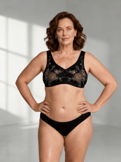 Vintage Style Comfort Bra with Softsupport, Wireless & Seamless