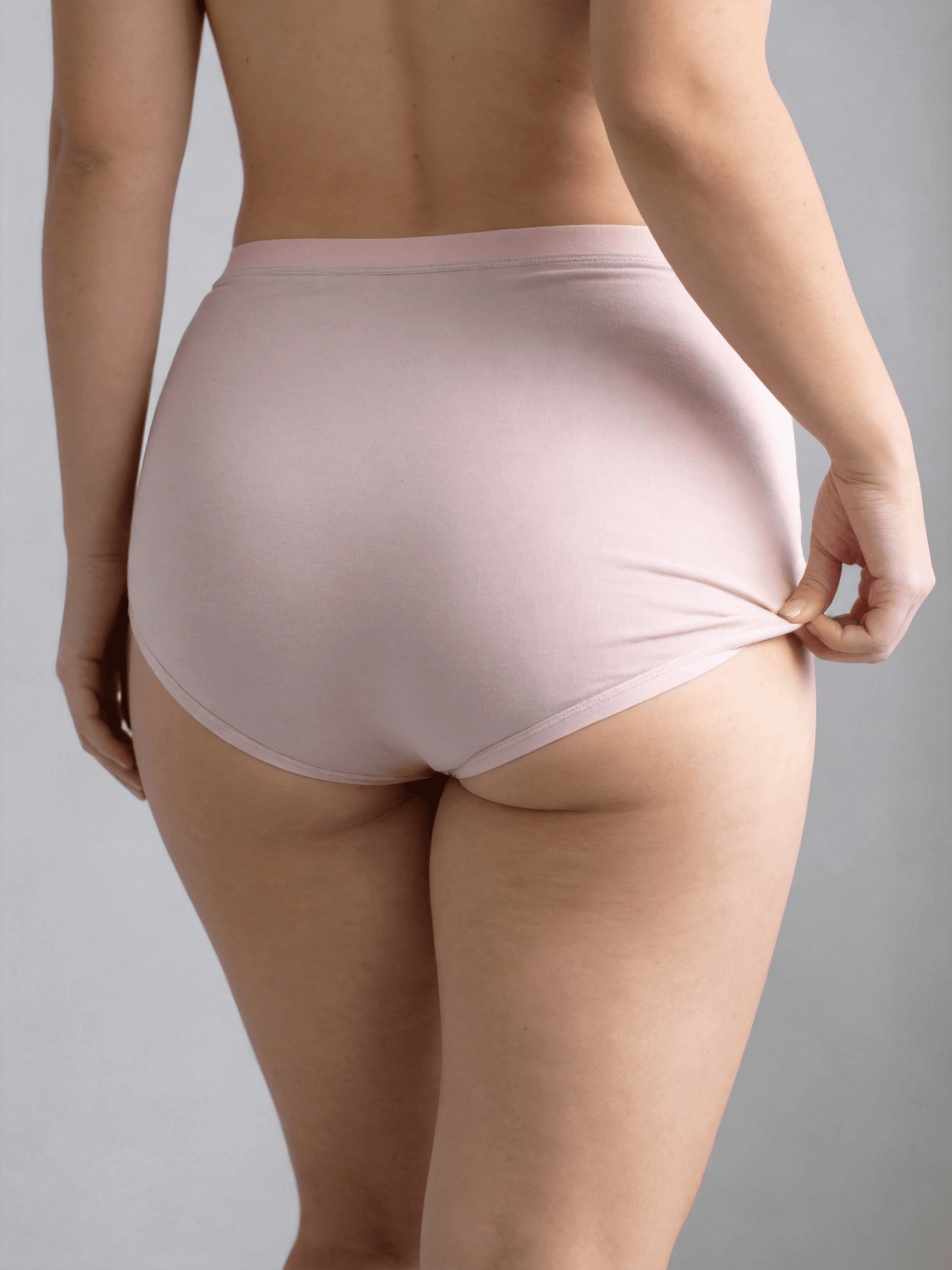 Women's Modal High-Waisted Underwear,Plus Size Extend Crotch for Big Hip