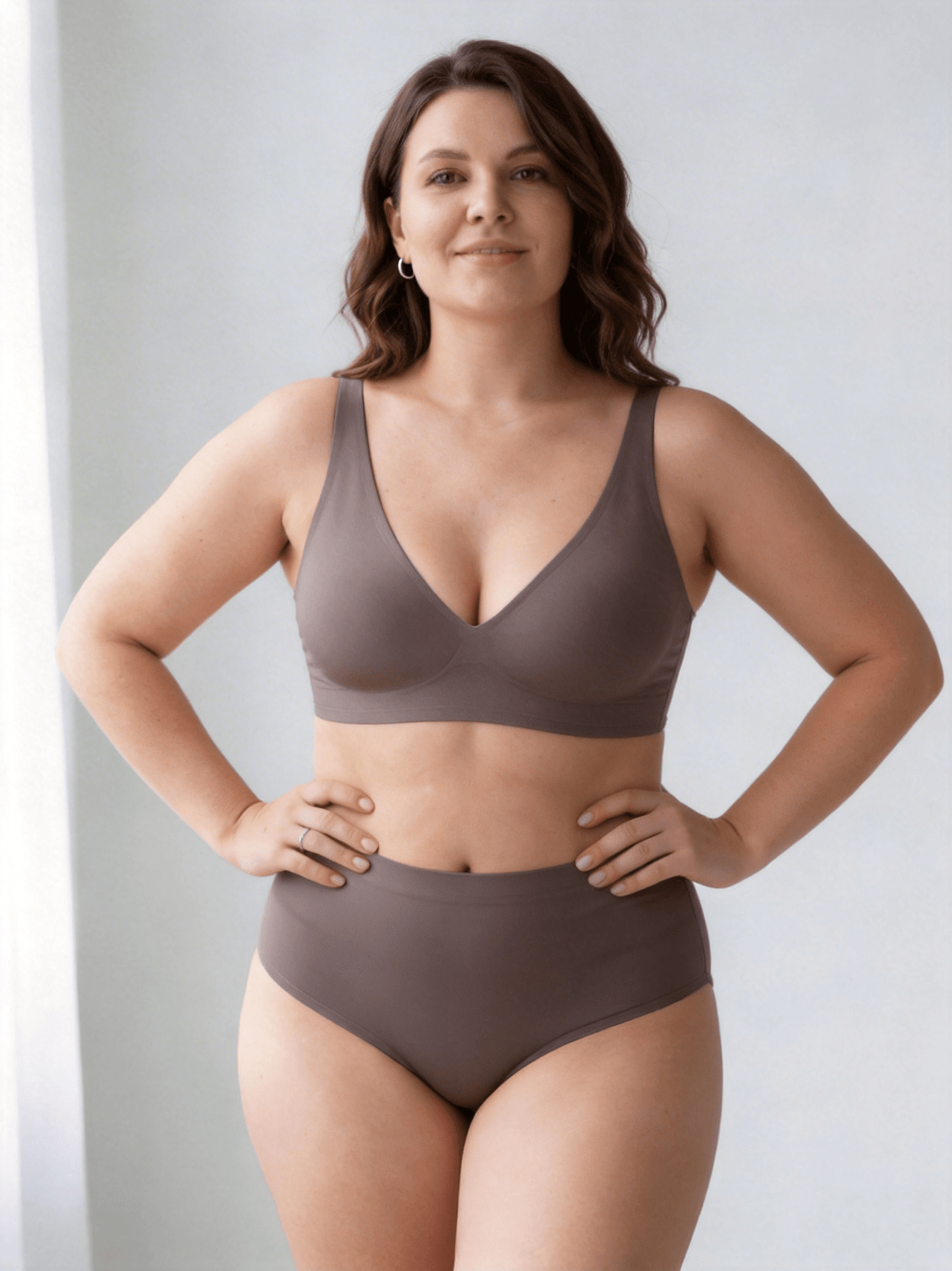 Wireless Full-Coverage Bra with Leopard Print Choosable