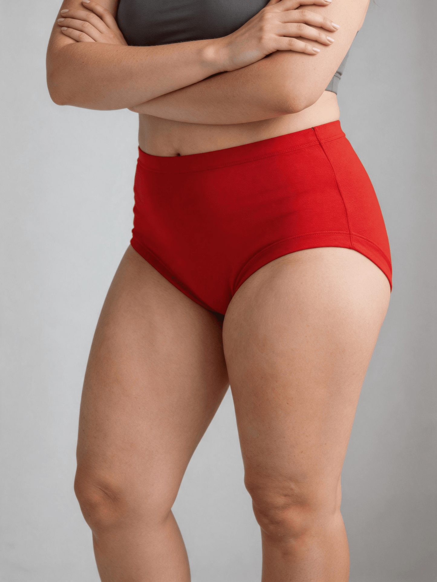 Women's Modal High-Waisted Underwear,Plus Size Extend Crotch for Big Hip