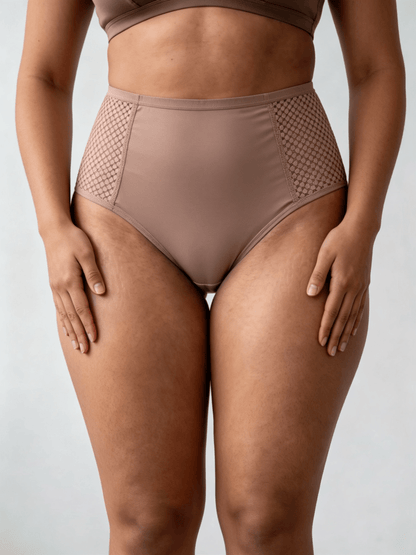 Women's High-Waist Shaping Control Lifter Shaper Panties With Breathable Design