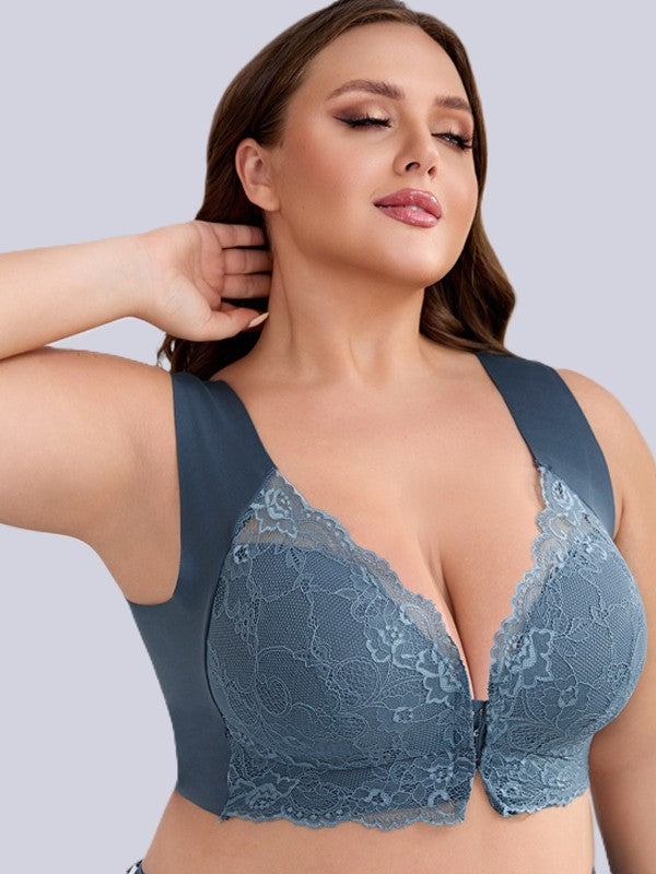comfortable wireless tank top bra designed for curvy women, smooth back and gentle support.