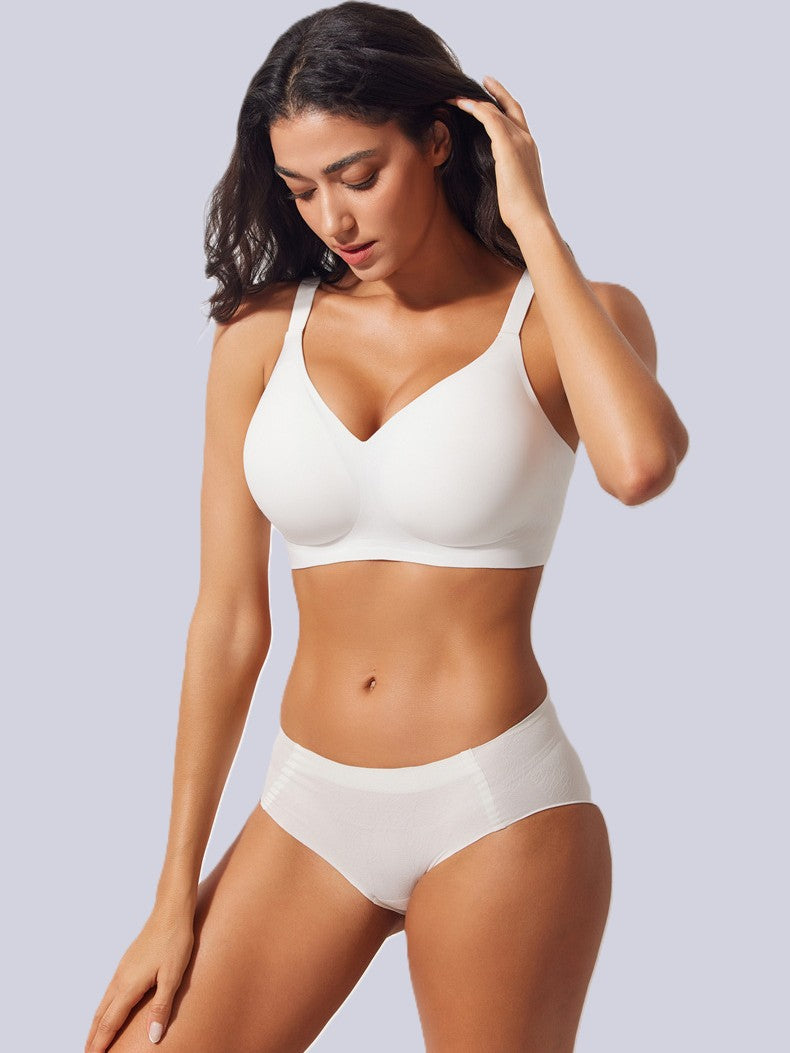 skin-friendly jelly gel material, seamless craft, ultra comfortable for all-day wearing.