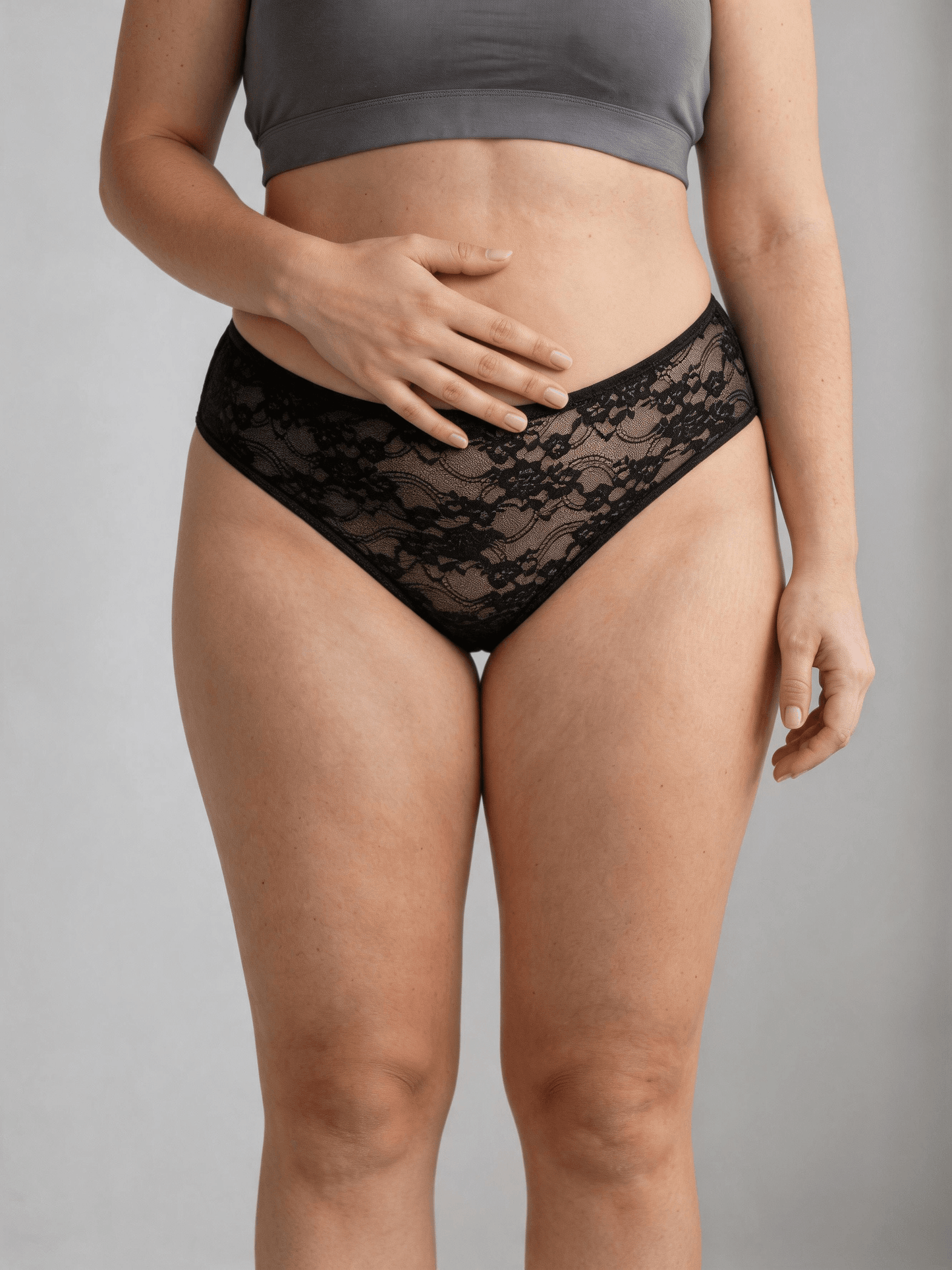 Plus Size Women's Panties With Breathable Hollow Out Net-Like Seamless Briefs