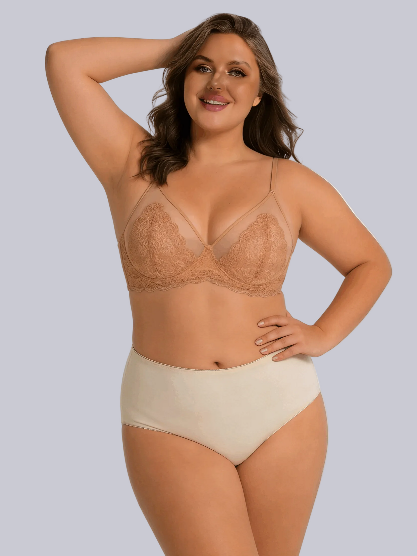Plus Size Lace Elegant Bra – Timeless Beauty, Curvy Support