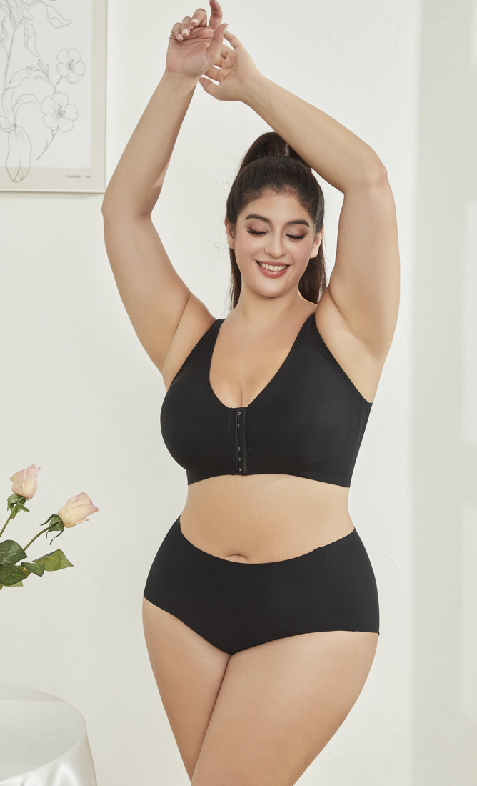 plus size smooth shaping wireless bra