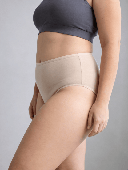 Women's Modal High-Waisted Underwear,Plus Size Extend Crotch for Big Hip