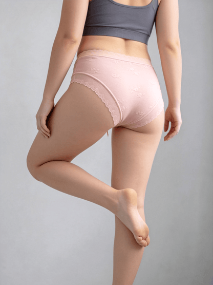 Women's Modal Mid-Rise Underwear, Antibacterial, Plus Size, Seamless Panties