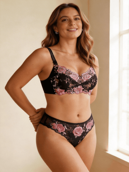 Plus Size Thin Cup Wireless & Full Coverage Minimizer Bra for Women