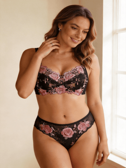 Plus Size Thin Cup Wireless & Full Coverage Minimizer Bra for Women