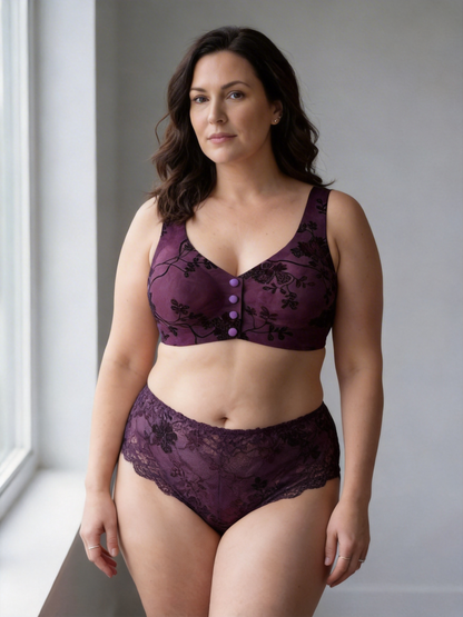 Wireless Front Closure Bra for Middle-Aged and Elderly Women
