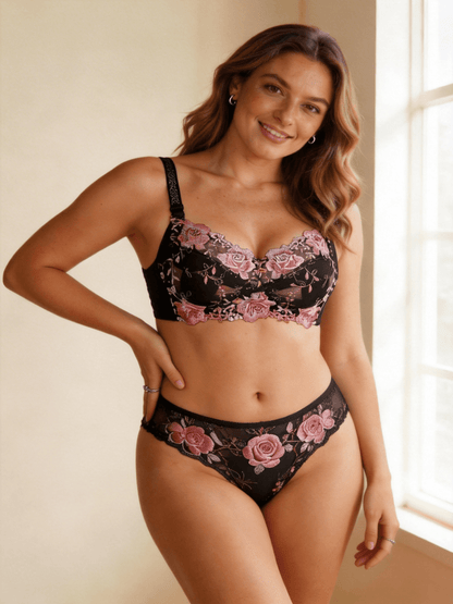 Plus Size Thin Cup Wireless & Full Coverage Minimizer Bra for Women