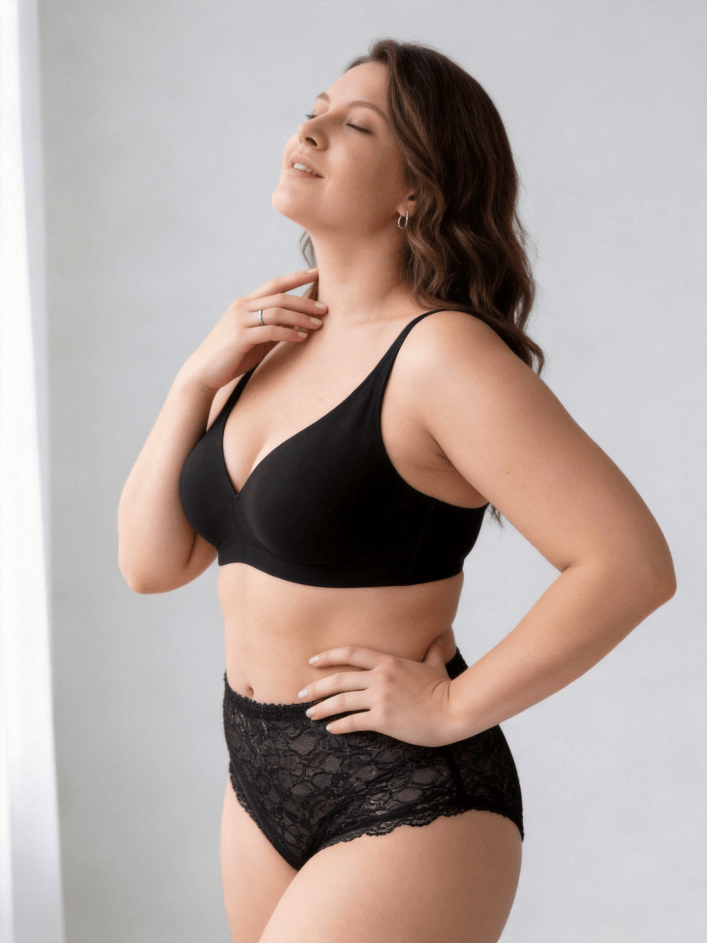 Wireless Full-Coverage Bra with Leopard Print Choosable