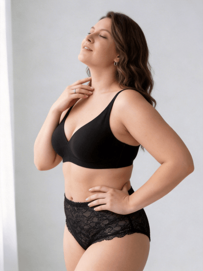 Wireless Full-Coverage Bra with Leopard Print Choosable