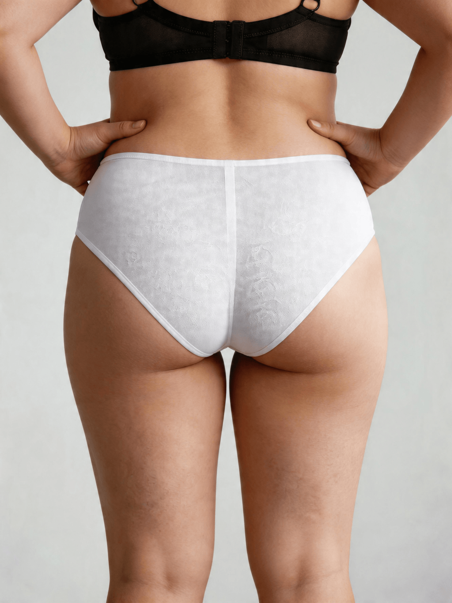 Plus Size Women's Underwear Moisture Breathable Mid Waist Briefs For Summer