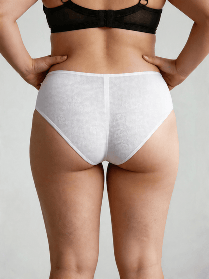 Plus Size Women's Underwear Moisture Breathable Mid Waist Briefs For Summer