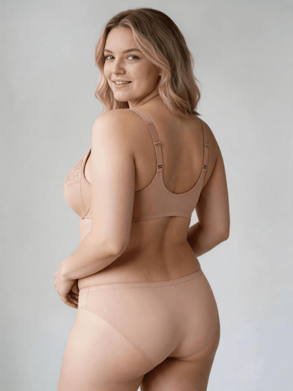 Plus Size Front Closure Full Coverage Seamless Women's Bra With Underwire Support