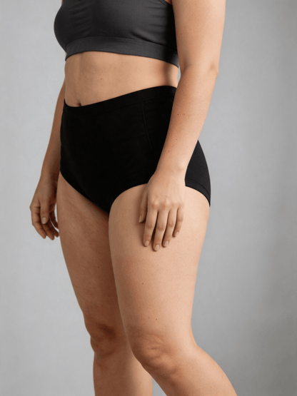 Women's Modal High-Waisted Underwear,Plus Size Extend Crotch for Big Hip