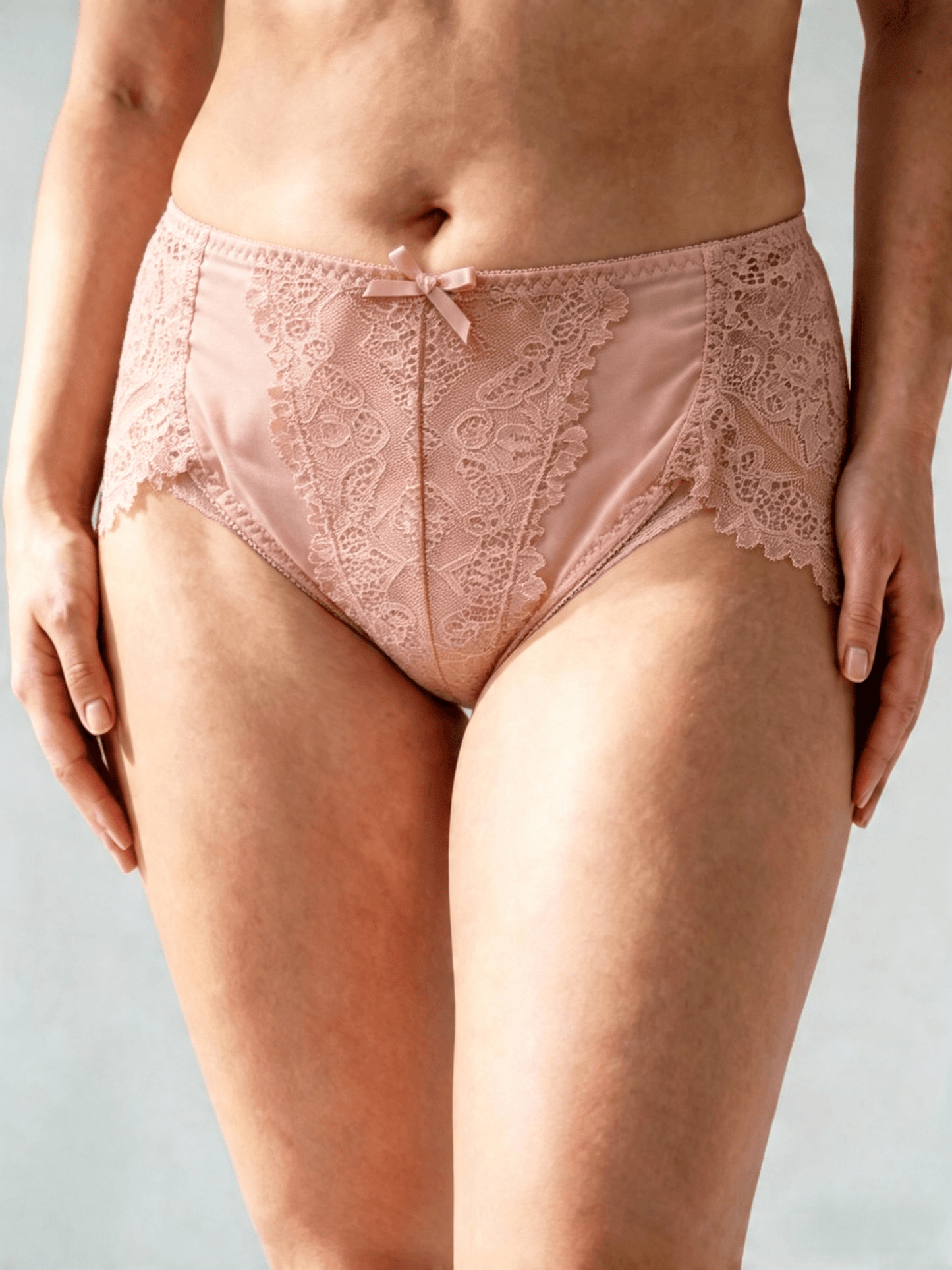Plus Size Elegant Style Panties for Women, Mid Waist & Seamless Briefs