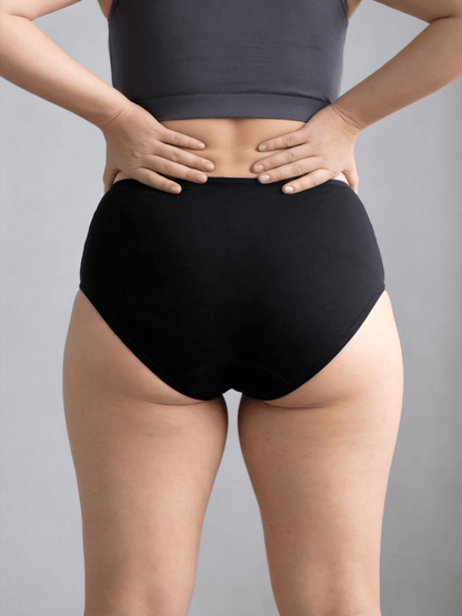 Women's Modal High-Waisted Underwear,Plus Size Extend Crotch for Big Hip