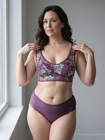 Women's Seamless Push Up Bra, Sports Bralette with Side Support