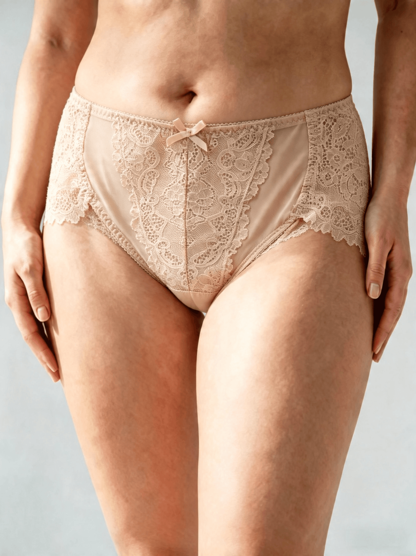 Plus Size Elegant Style Panties for Women, Mid Waist & Seamless Briefs