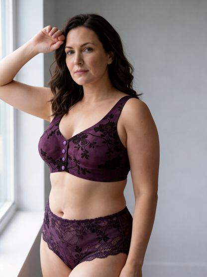 Wireless Front Closure Bra for Middle-Aged and Elderly Women