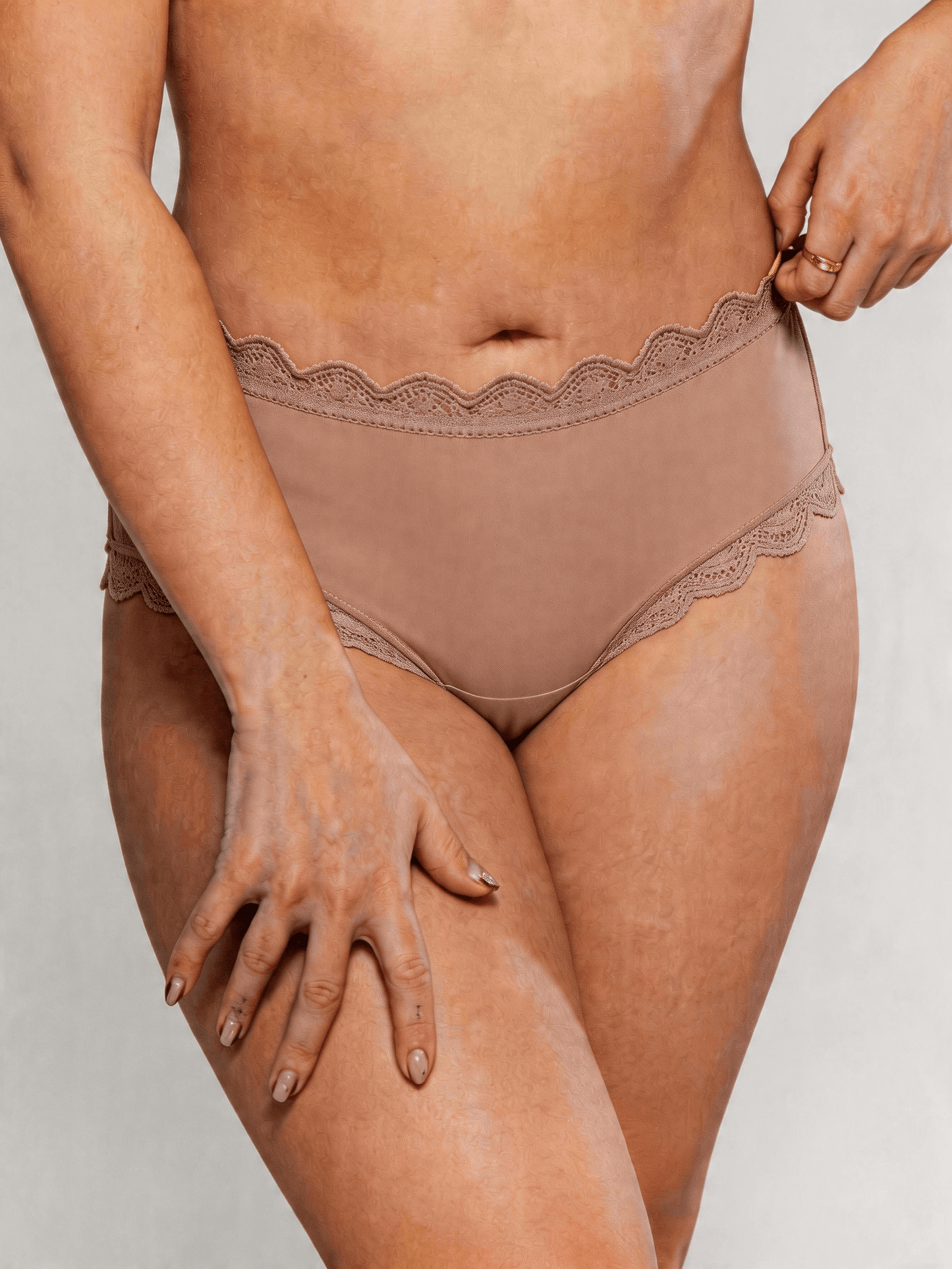 Plus Size Mid-Rise Women's Panties, Cotton Crotch Breathable Seamless Quick-Dry