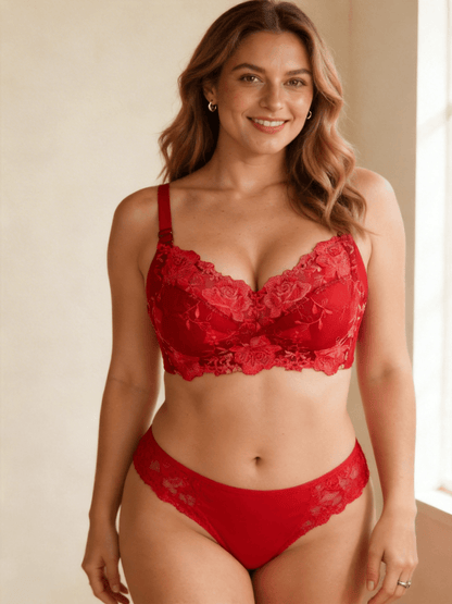 Plus Size Thin Cup Wireless & Full Coverage Minimizer Bra for Women