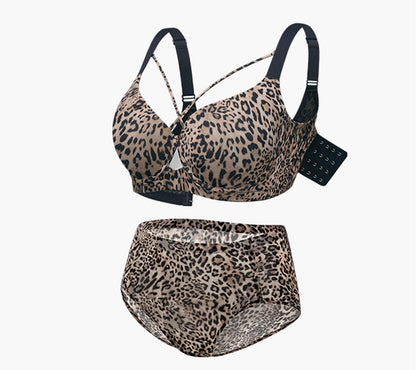 Leopard Print Underwire Lift Bra with Lightweight Cups
