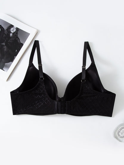 D-G Cup Net Like Underwire Support Bra - Plussize Stylish Intimates