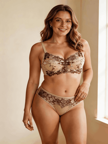 Plus Size Thin Cup Wireless & Full Coverage Minimizer Bra for Women
