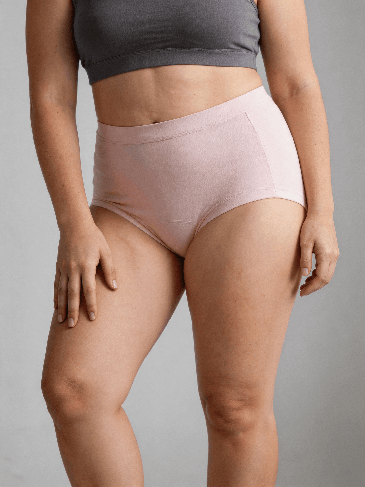 Women's Modal High-Waisted Underwear,Plus Size Extend Crotch for Big Hip