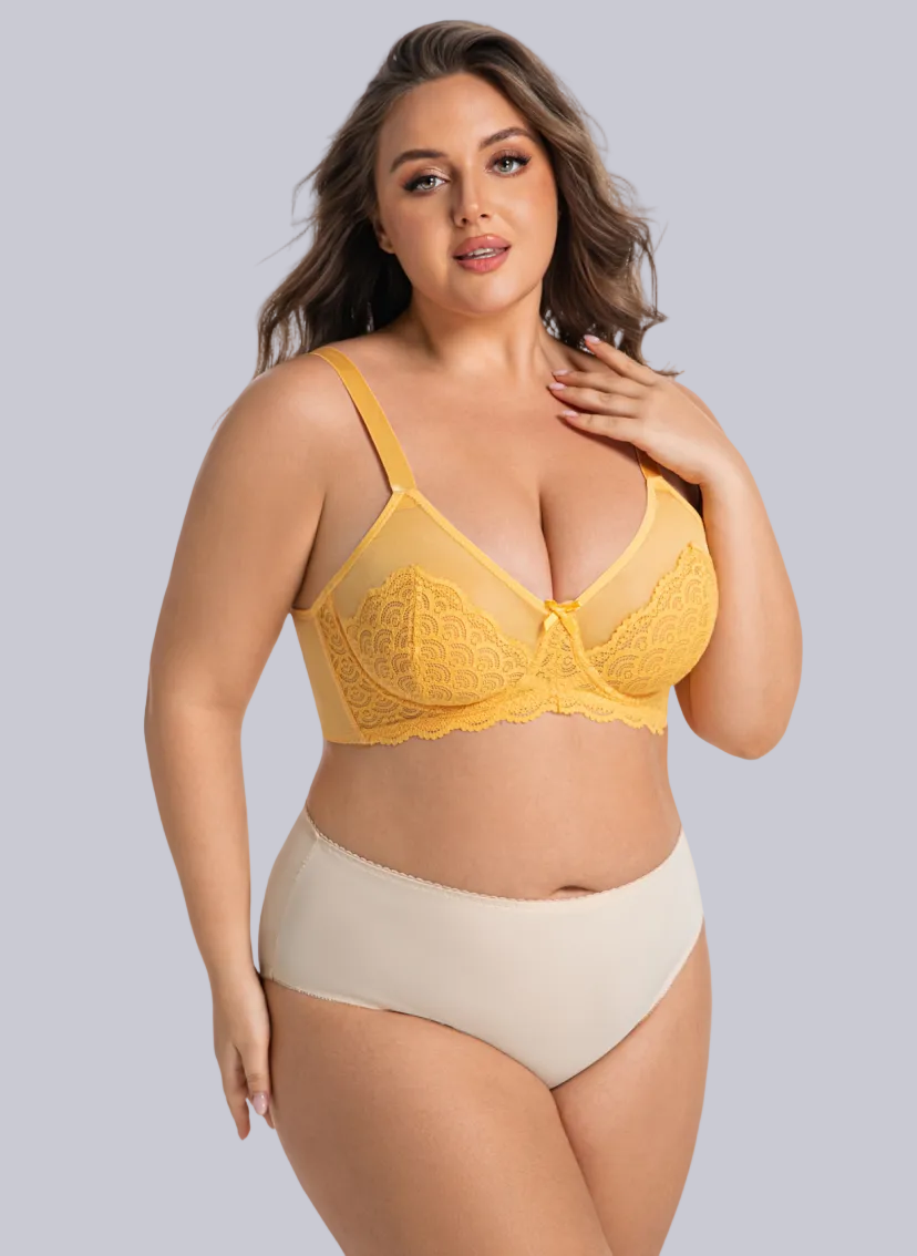 Ultra-Thin Lace Mesh Bra – Feather-Light Layers, Sheer Sophistication