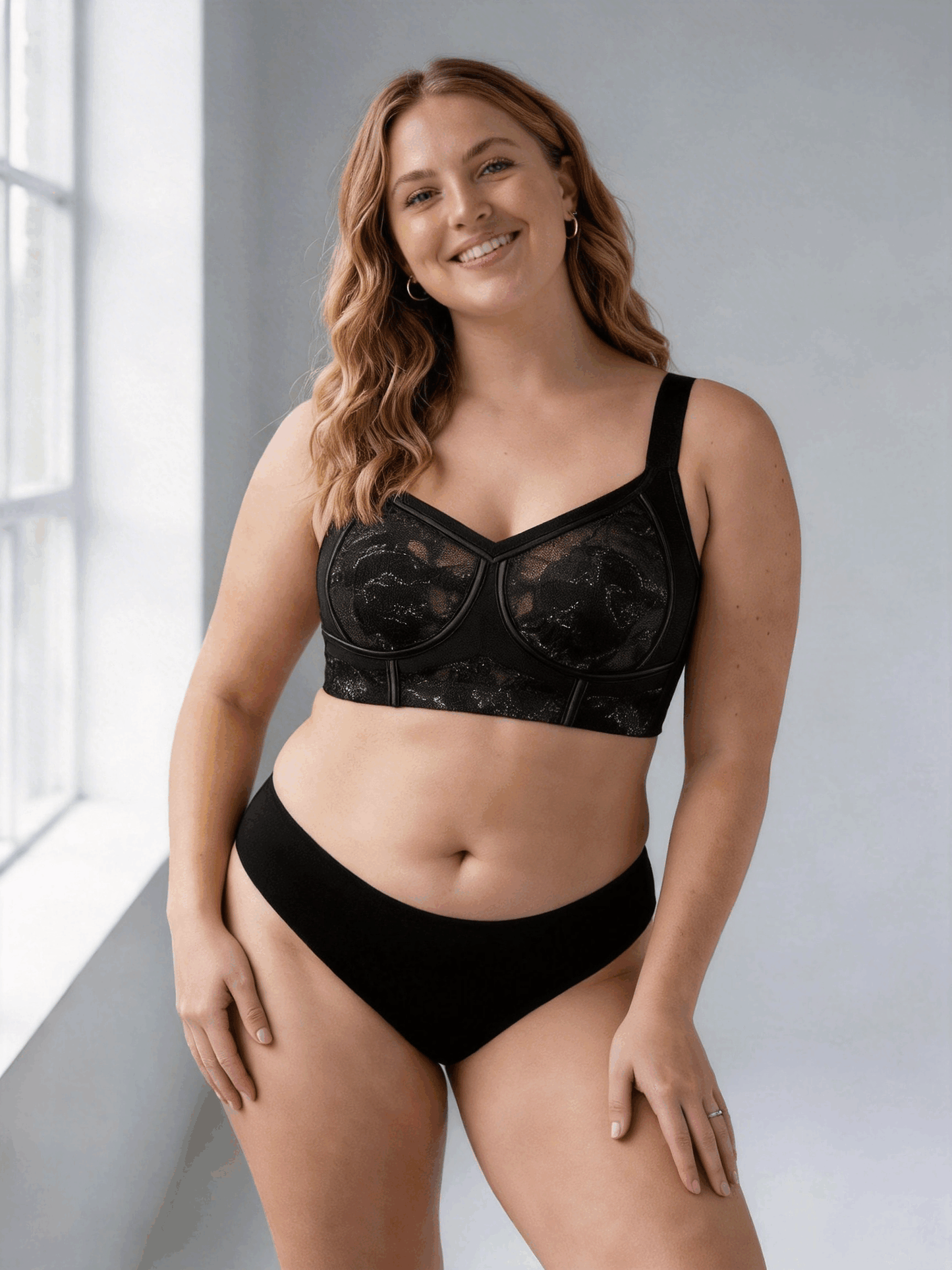 Wireless Ultra Thin Rabbit Ear Cup Bra Minimizer for Curvy Women