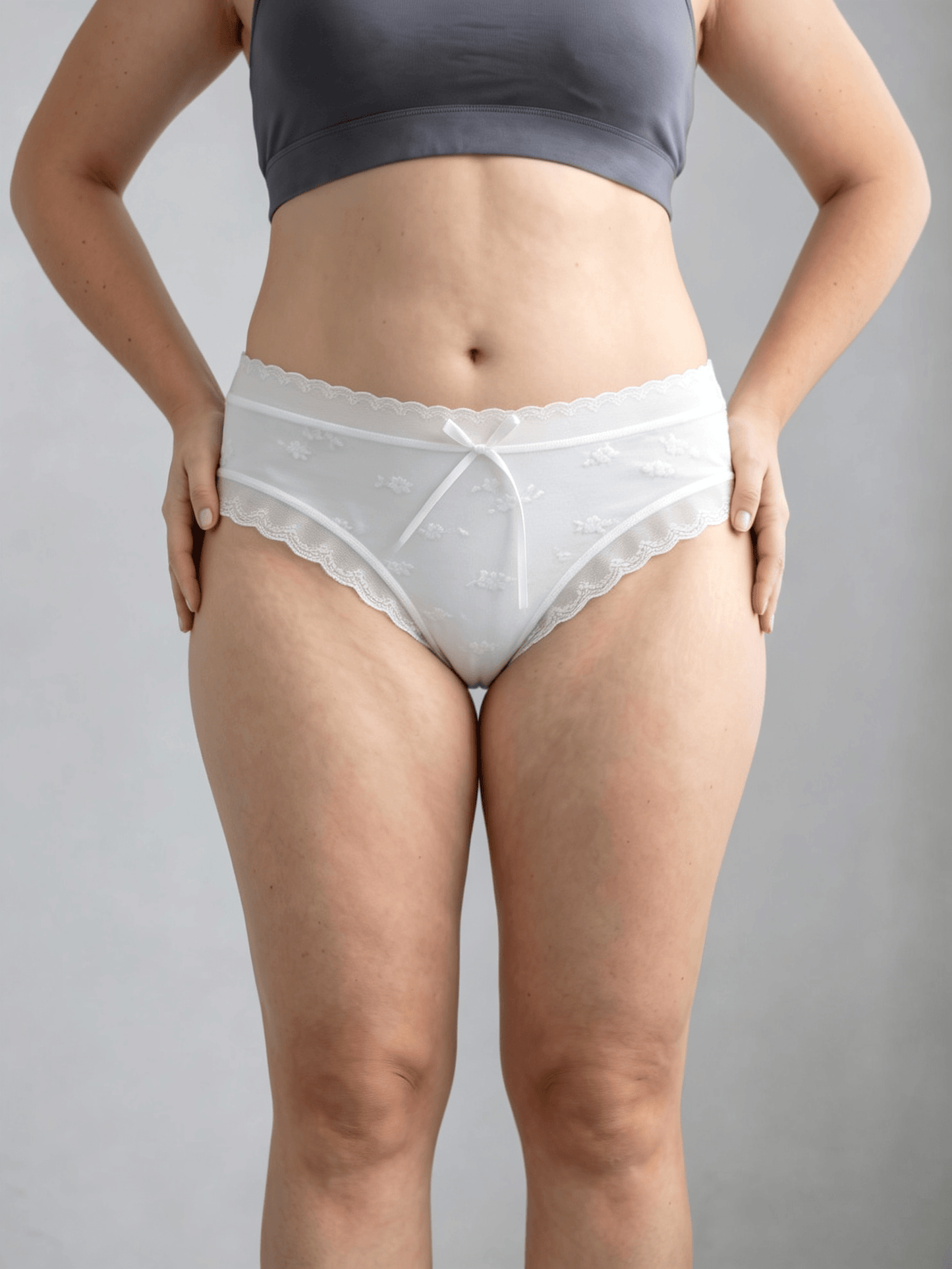 Women's Modal Mid-Rise Underwear, Antibacterial, Plus Size, Seamless Panties