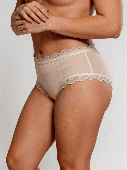 Plus Size Mid-Rise Women's Panties, Cotton Crotch Breathable Seamless Quick-Dry