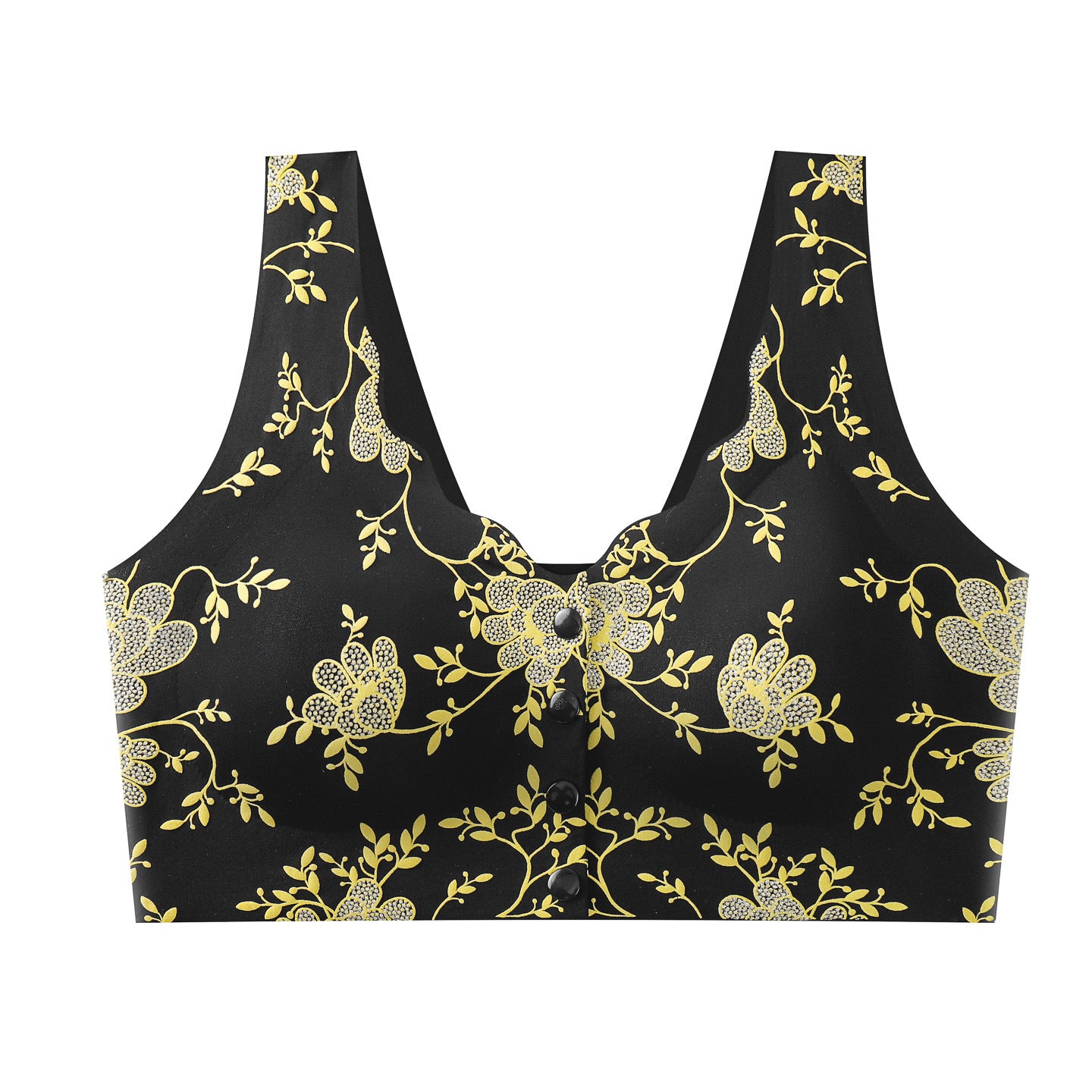 Front Closure Seamless Bra, Push Up, Side Support, Breathable & Comfortable