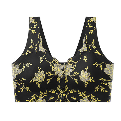 Front Closure Seamless Bra, Push Up, Side Support, Breathable & Comfortable