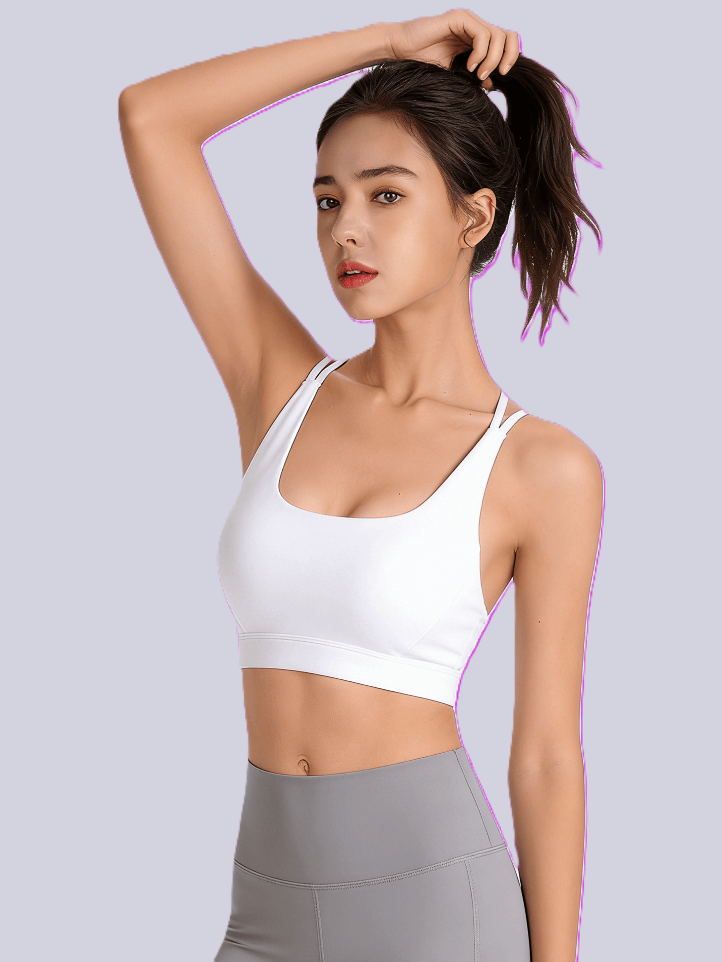 high elastic stretchy material, fits well and moves with your body comfortably.
